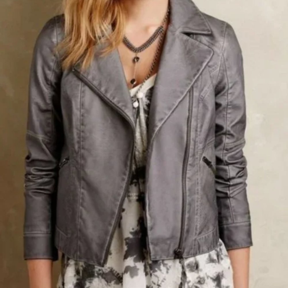 Anthropologie Vegan leather jacket